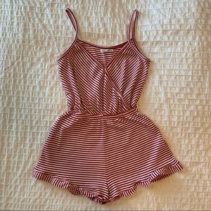 Bershka Striped Cozy Romper
